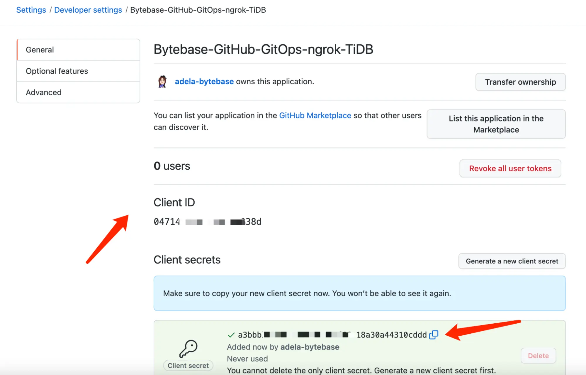 github-client-id-secrets